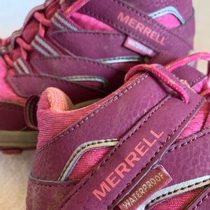 Raspberry Merrell Waterproof Hiking Shoes